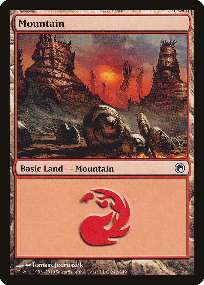 Mountain (242) [Scars of Mirrodin] | Card Merchant Takapuna