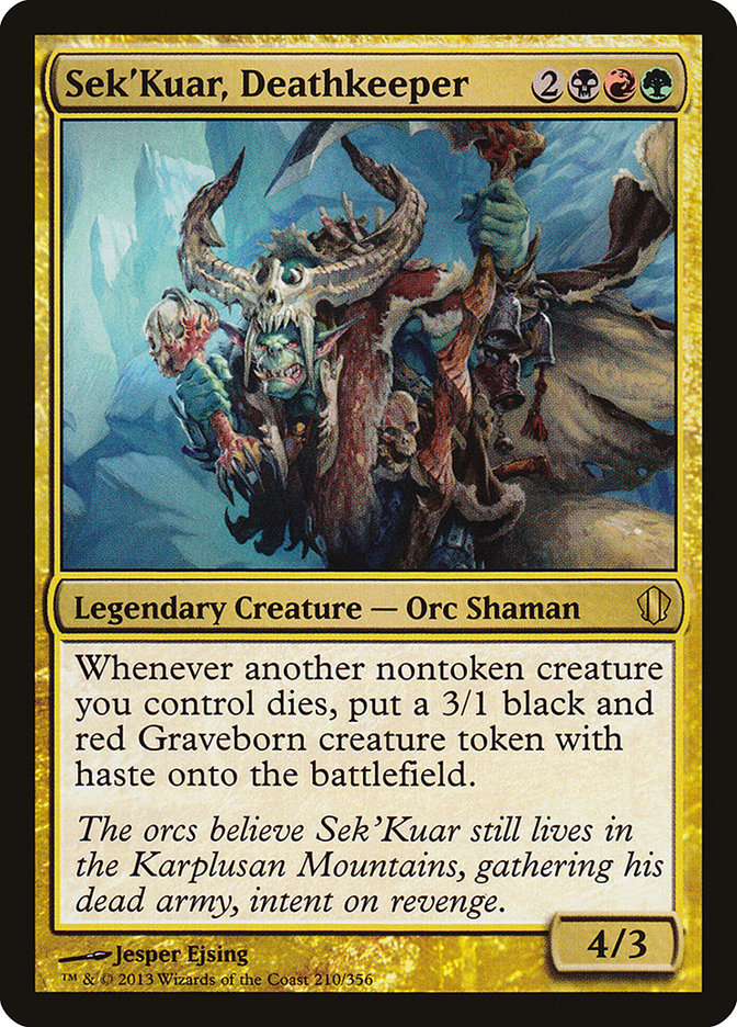 Sek'Kuar, Deathkeeper [Commander 2013] | Card Merchant Takapuna