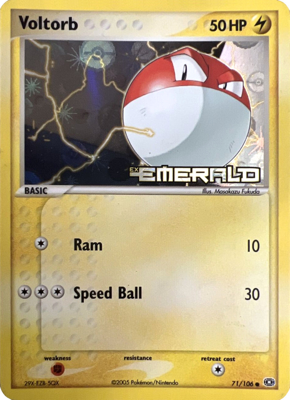 Voltorb (71/106) (Stamped) [EX: Emerald] | Card Merchant Takapuna