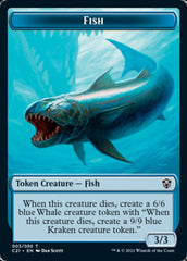 Beast (010) // Fish Double-Sided Token [Commander 2021 Tokens] | Card Merchant Takapuna