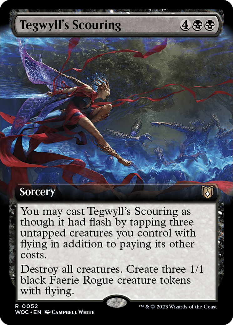 Tegwyll's Scouring (Extended Art) [Wilds of Eldraine Commander] | Card Merchant Takapuna