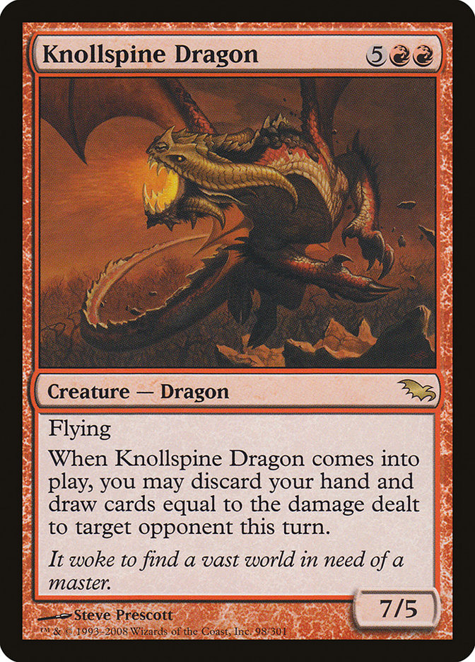 Knollspine Dragon [Shadowmoor] | Card Merchant Takapuna