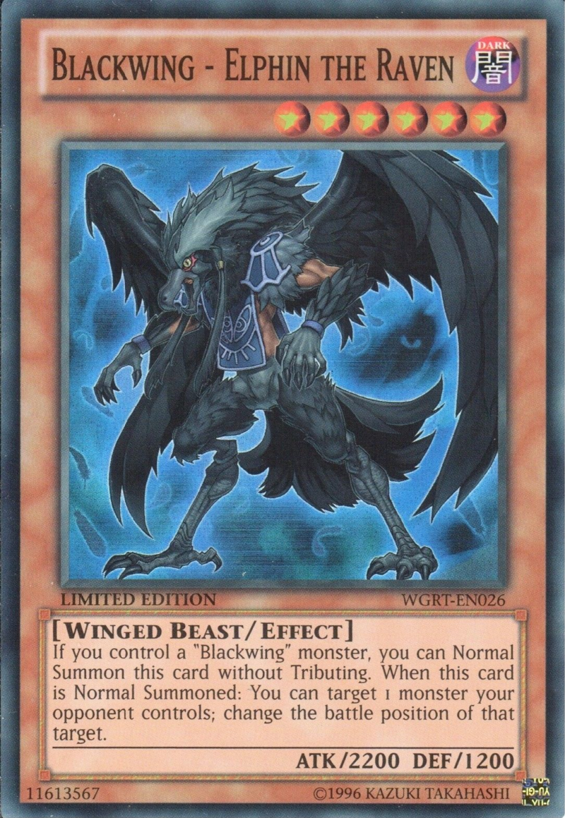 Blackwing - Elphin the Raven [WGRT-EN026] Super Rare | Card Merchant Takapuna