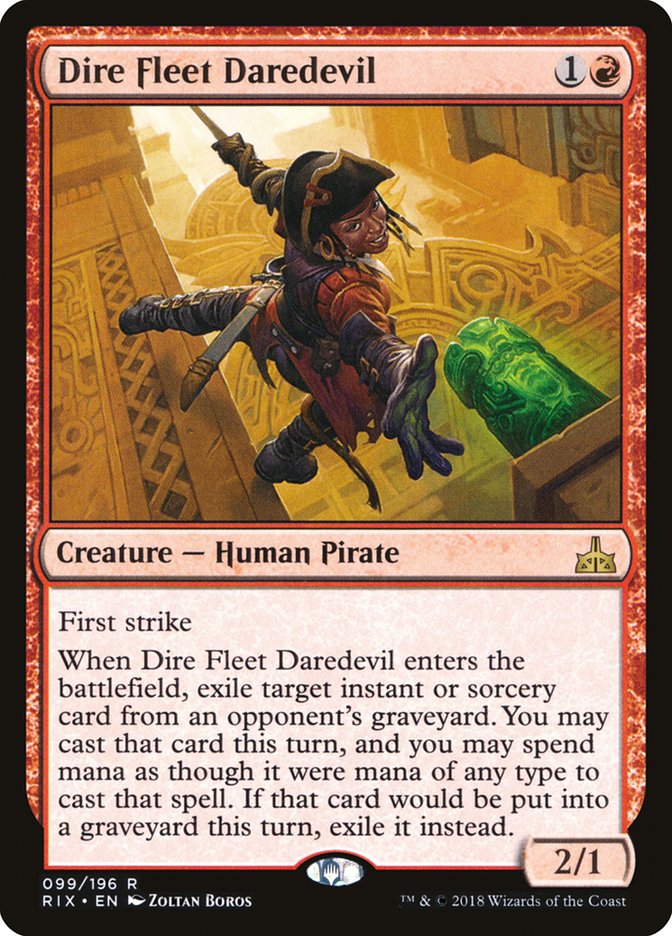 Dire Fleet Daredevil [Rivals of Ixalan] | Card Merchant Takapuna