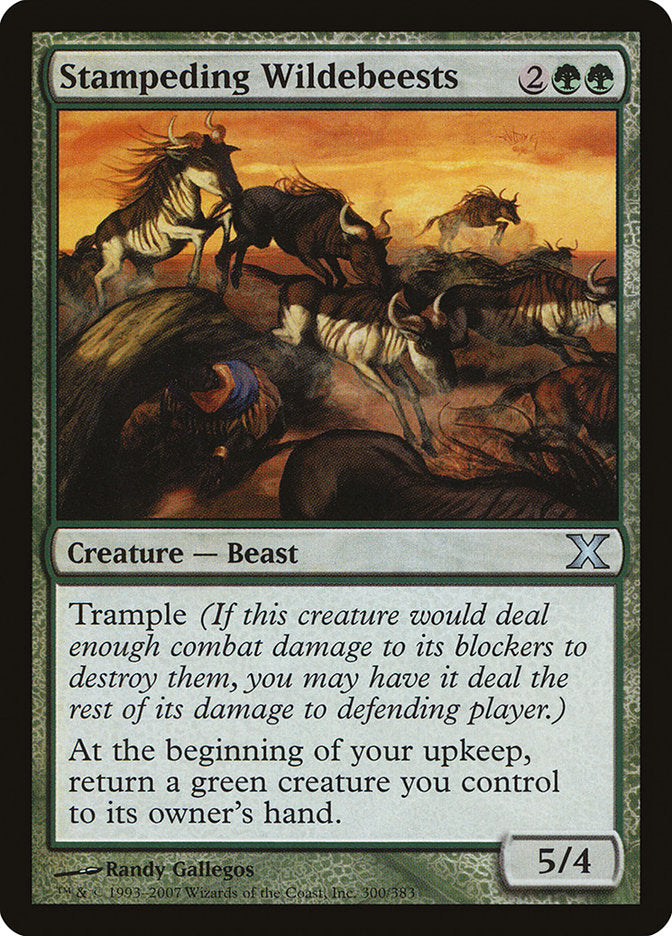 Stampeding Wildebeests [Tenth Edition] | Card Merchant Takapuna