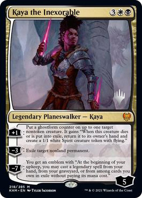 Kaya the Inexorable (Promo Pack) [Kaldheim Promos] | Card Merchant Takapuna