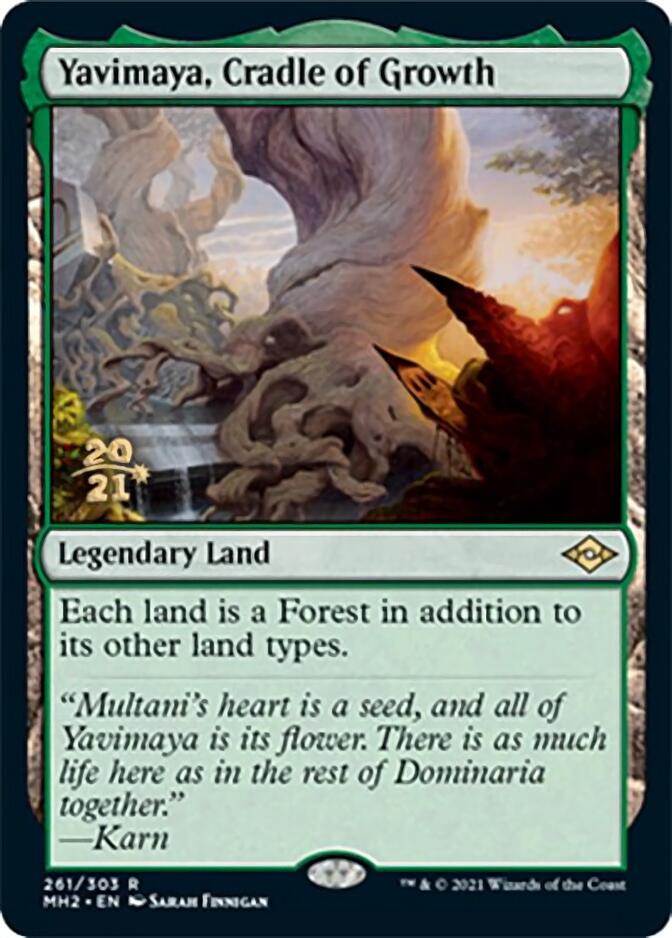 Yavimaya, Cradle of Growth [Modern Horizons 2 Prerelease Promos] | Card Merchant Takapuna