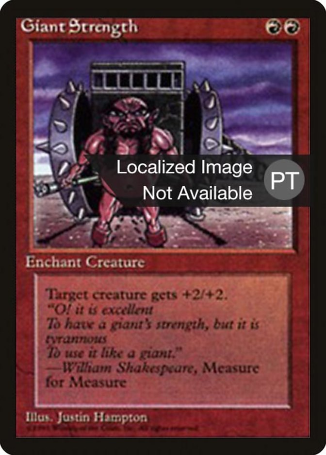 Giant Strength [Fourth Edition (Foreign Black Border)] | Card Merchant Takapuna