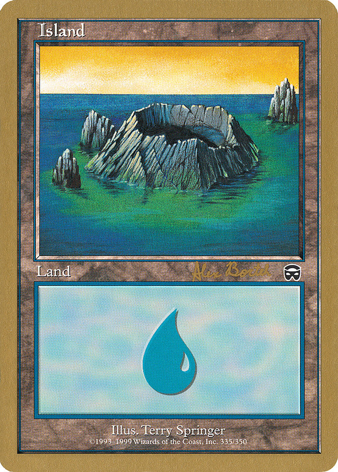 Island (ab335) (Alex Borteh) [World Championship Decks 2001] | Card Merchant Takapuna