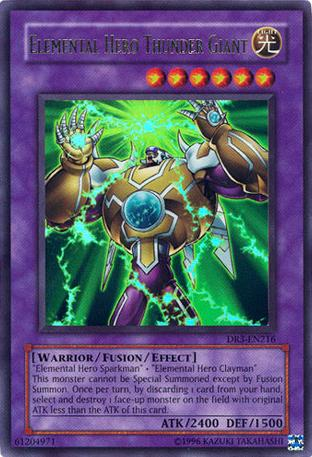 Elemental Hero Thunder Giant [DR3-EN216] Ultra Rare | Card Merchant Takapuna