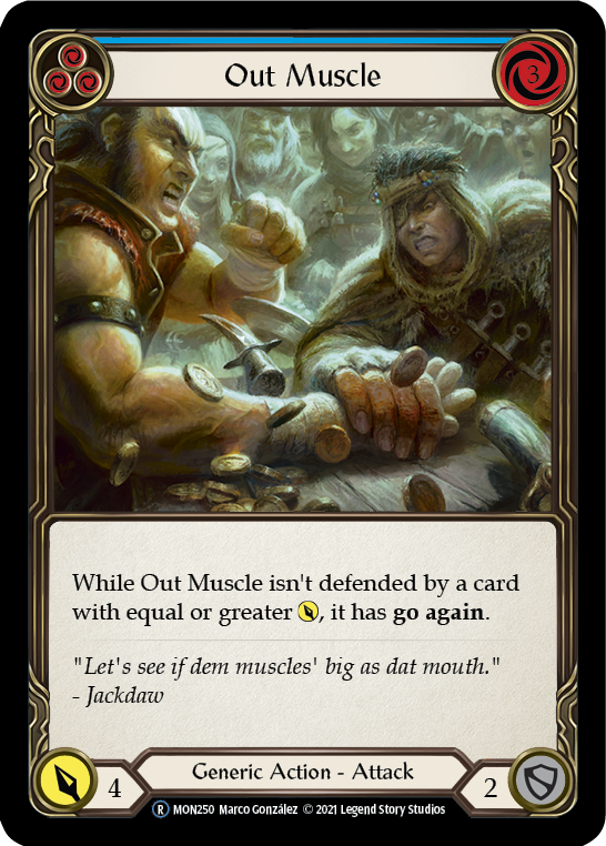 Out Muscle (Blue) [U-MON250] (Monarch Unlimited)  Unlimited Normal | Card Merchant Takapuna