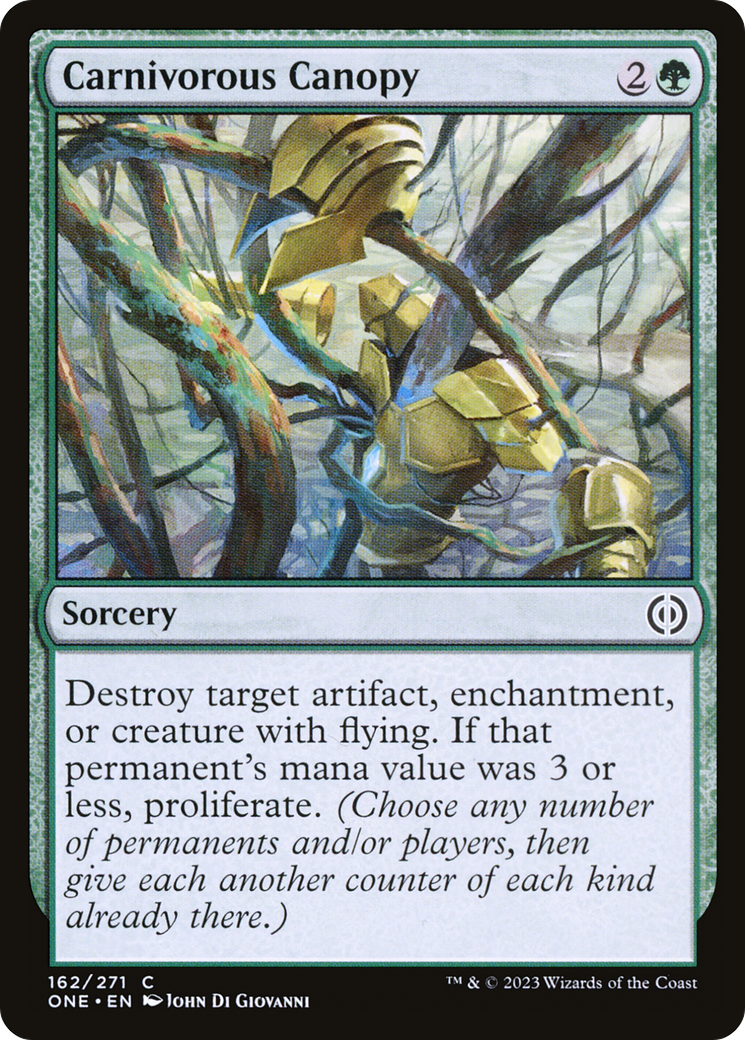 Carnivorous Canopy [Phyrexia: All Will Be One] | Card Merchant Takapuna