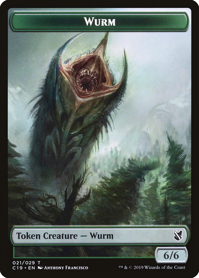 Beast (013) // Wurm Double-Sided Token [Commander 2019 Tokens] | Card Merchant Takapuna