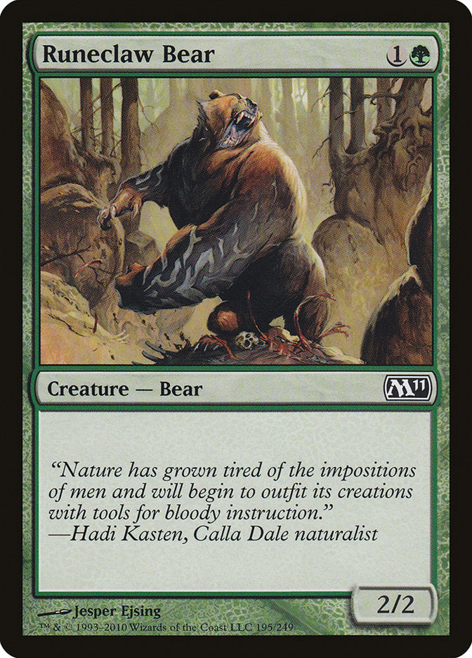 Runeclaw Bear [Magic 2011] | Card Merchant Takapuna