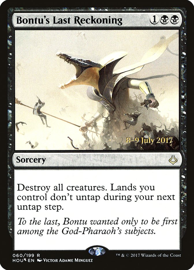 Bontu's Last Reckoning [Hour of Devastation Prerelease Promos] | Card Merchant Takapuna