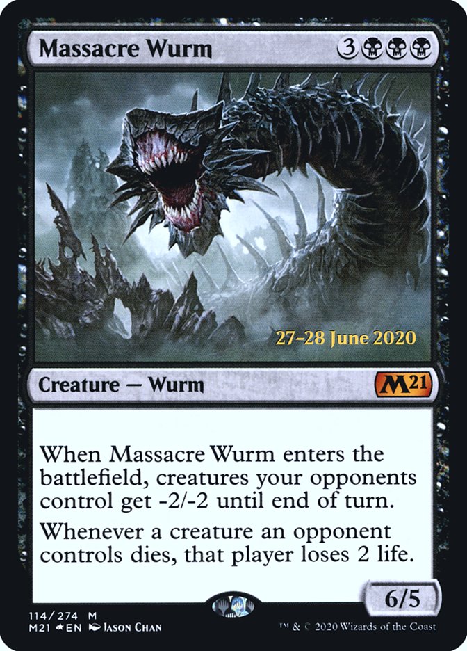 Massacre Wurm [Core Set 2021 Prerelease Promos] | Card Merchant Takapuna