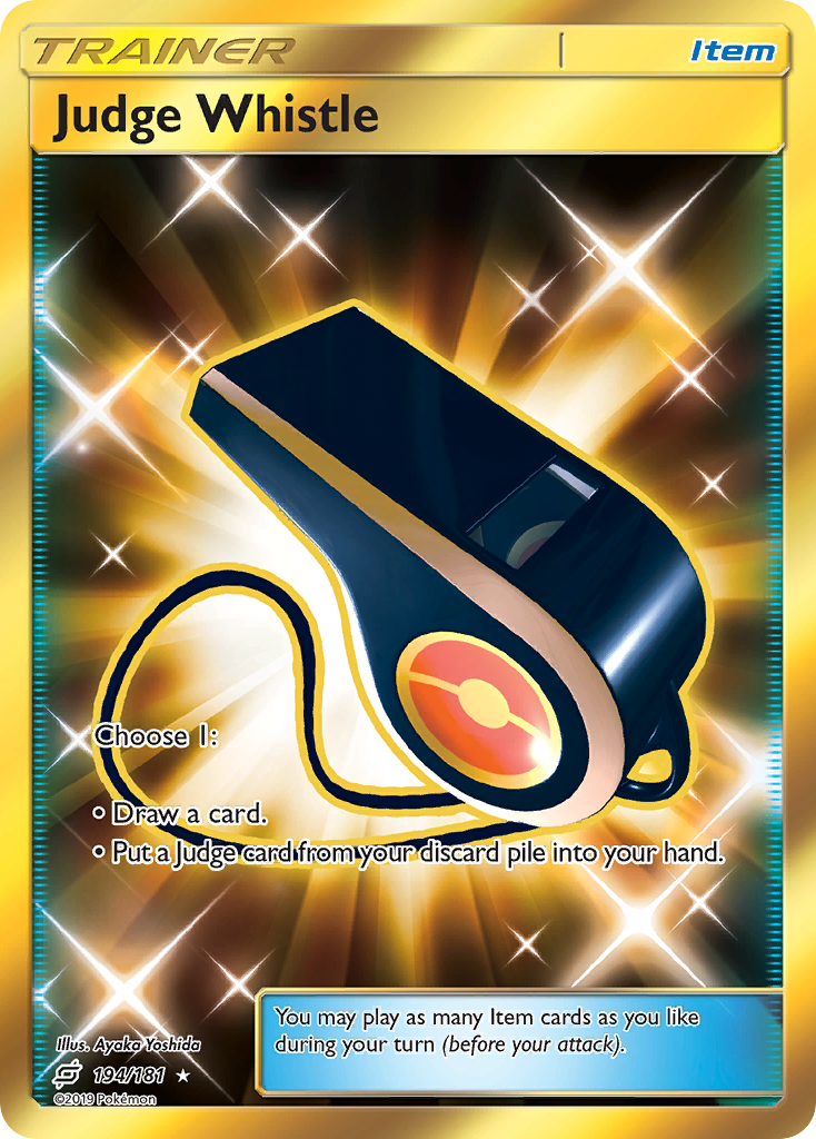 Judge Whistle (194/181) [Sun & Moon: Team Up] | Card Merchant Takapuna