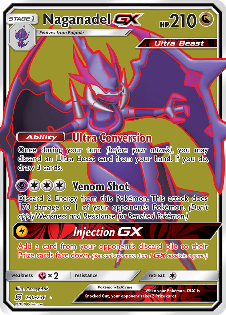 Naganadel GX (230/236) [Sun & Moon: Unified Minds] | Card Merchant Takapuna