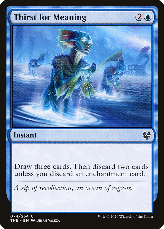 Thirst for Meaning [Theros Beyond Death] | Card Merchant Takapuna