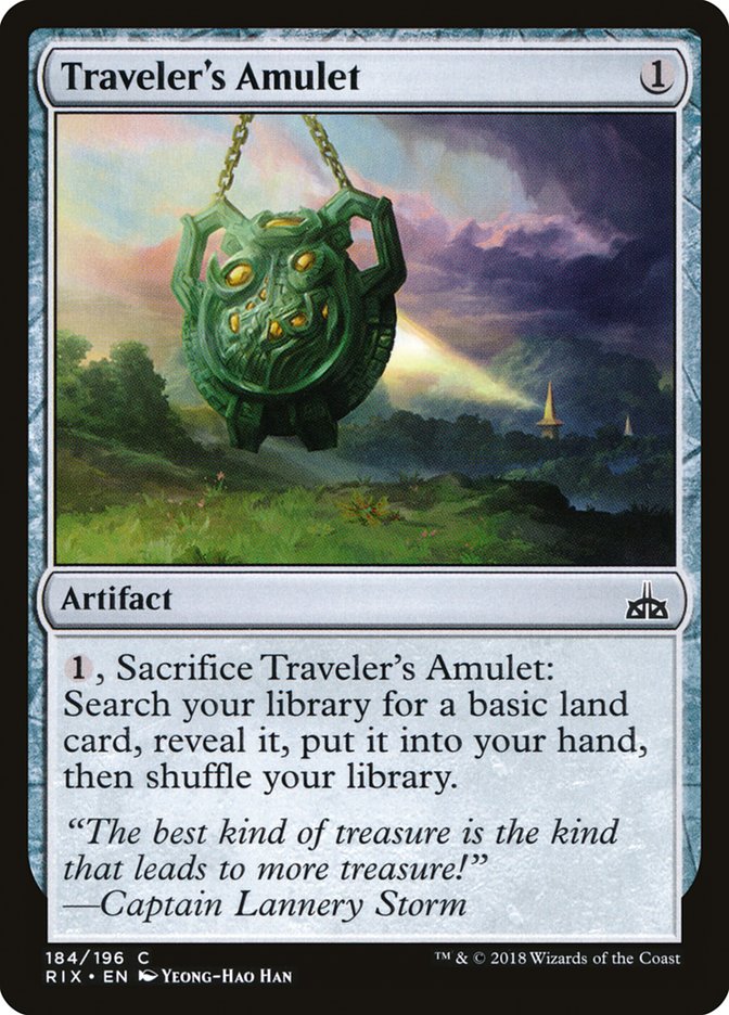 Traveler's Amulet [Rivals of Ixalan] | Card Merchant Takapuna