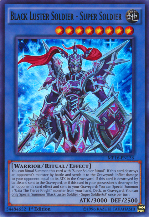 Black Luster Soldier - Super Soldier [MP16-EN136] Ultra Rare | Card Merchant Takapuna