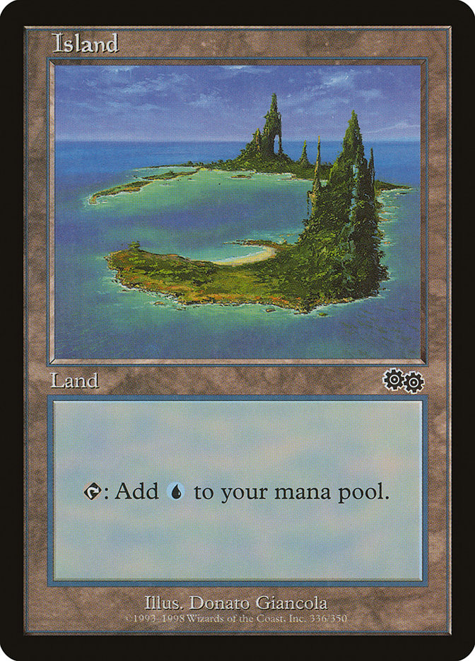 Island (336) [Urza's Saga] | Card Merchant Takapuna