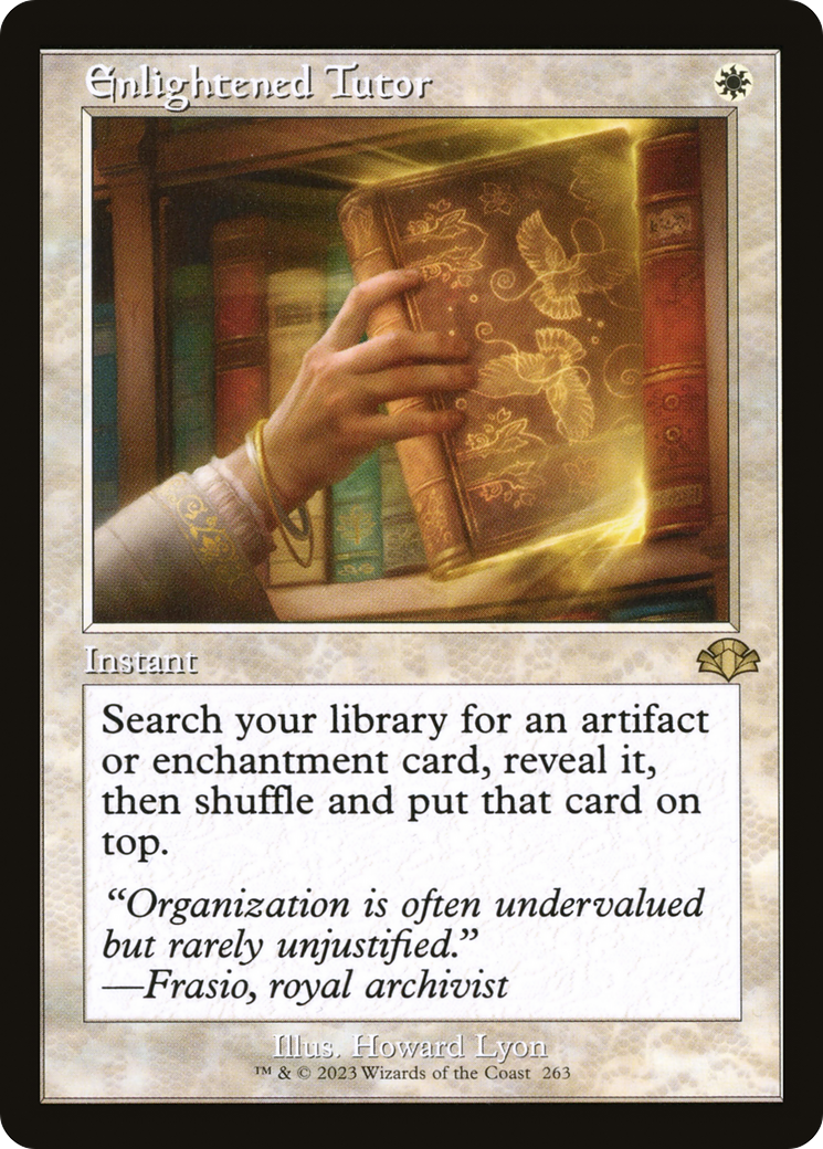 Enlightened Tutor (Retro) [Dominaria Remastered] | Card Merchant Takapuna