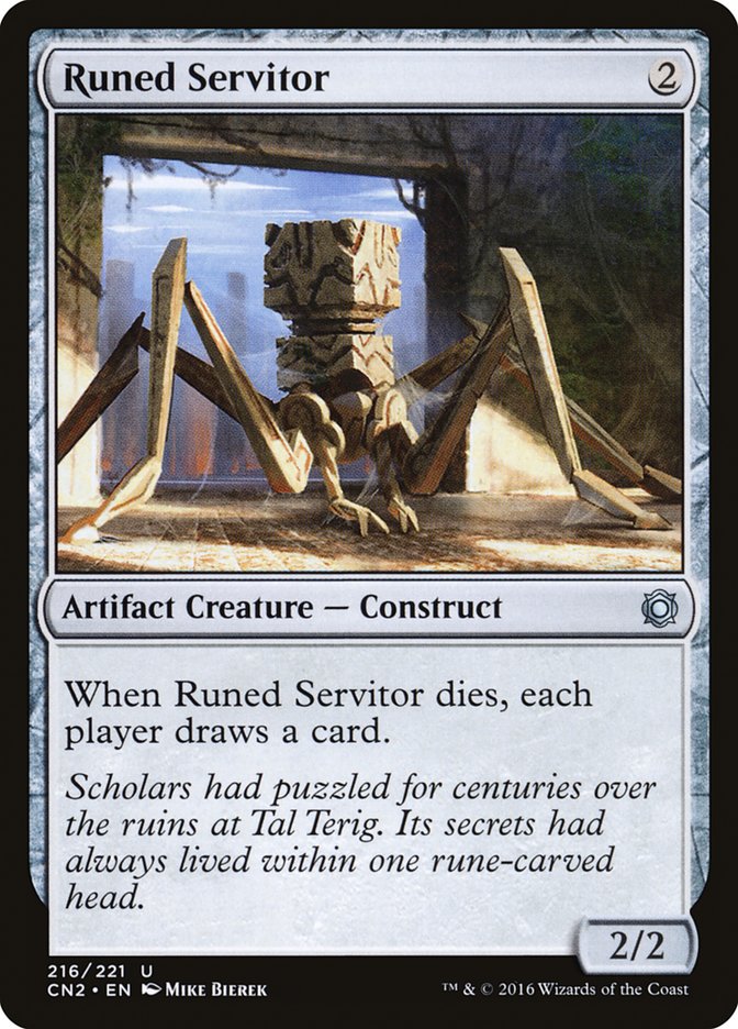 Runed Servitor [Conspiracy: Take the Crown] | Card Merchant Takapuna