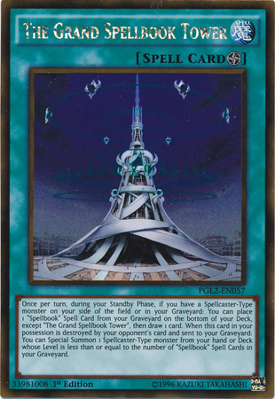 The Grand Spellbook Tower [PGL2-EN057] Gold Rare | Card Merchant Takapuna