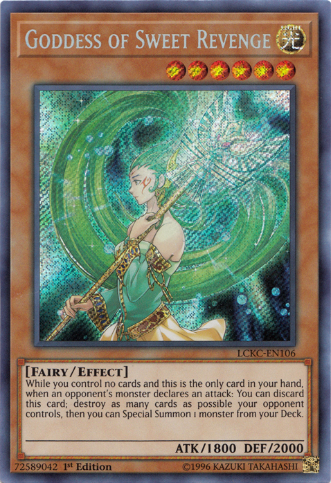 Goddess of Sweet Revenge [LCKC-EN106] Secret Rare | Card Merchant Takapuna