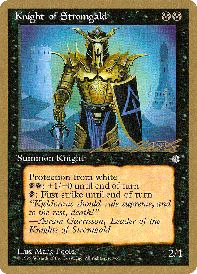 Knight of Stromgald (Leon Lindback) [Pro Tour Collector Set] | Card Merchant Takapuna