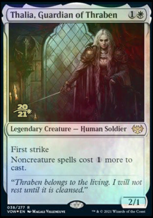 Thalia, Guardian of Thraben [Innistrad: Crimson Vow Prerelease Promos] | Card Merchant Takapuna