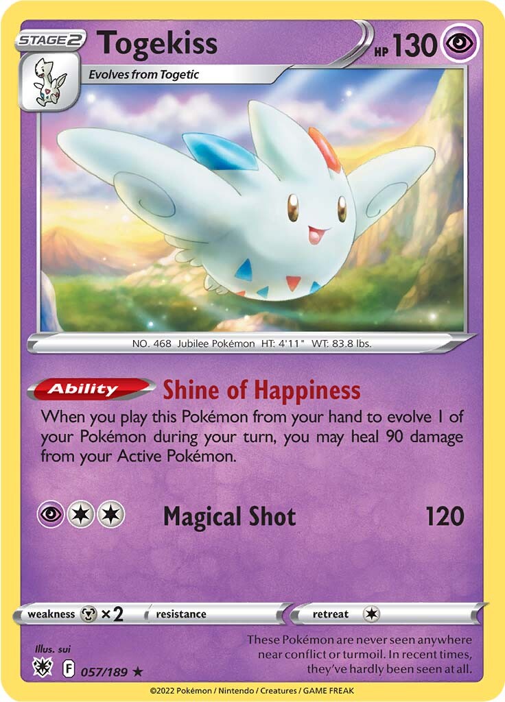 Togekiss (057/189) [Sword & Shield: Astral Radiance] | Card Merchant Takapuna