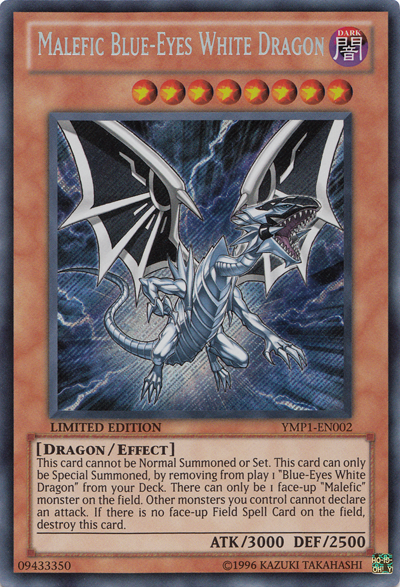 Malefic Blue-Eyes White Dragon [YMP1-EN002] Secret Rare | Card Merchant Takapuna