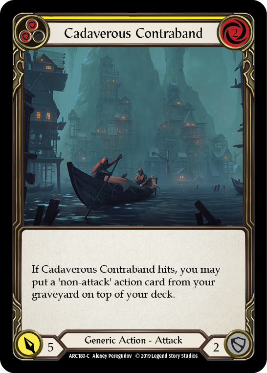 Cadaverous Contraband (Yellow) [ARC180-C] (Arcane Rising)  1st Edition Normal | Card Merchant Takapuna