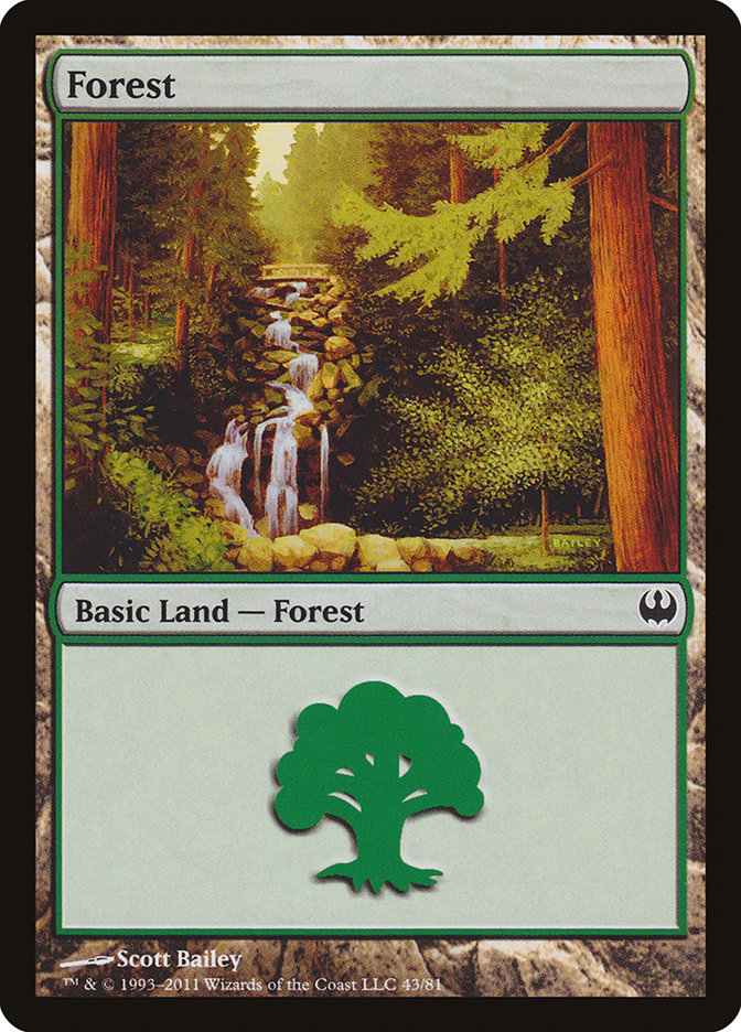 Forest (43) [Duel Decks: Knights vs. Dragons] | Card Merchant Takapuna