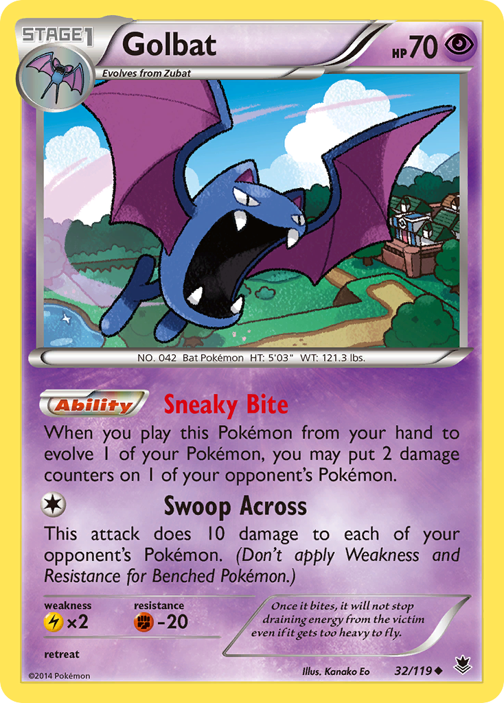 Golbat (32/119) [XY: Phantom Forces] | Card Merchant Takapuna