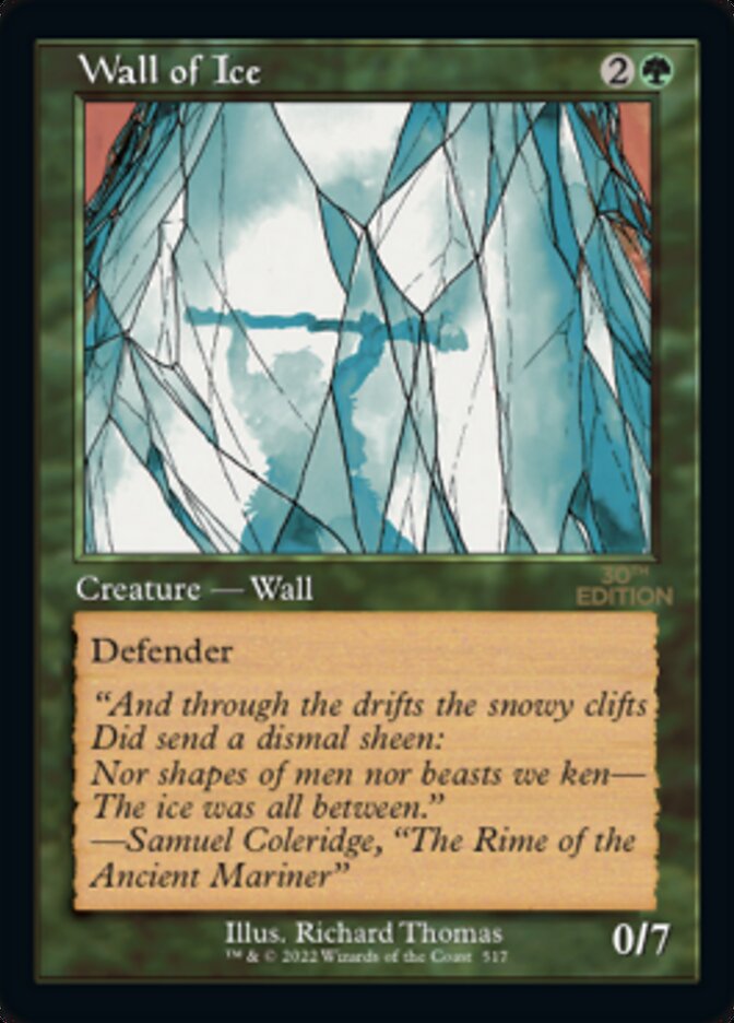 Wall of Ice (Retro) [30th Anniversary Edition] | Card Merchant Takapuna