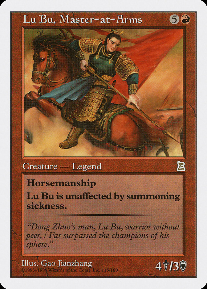 Lu Bu, Master-at-Arms [Portal Three Kingdoms] | Card Merchant Takapuna