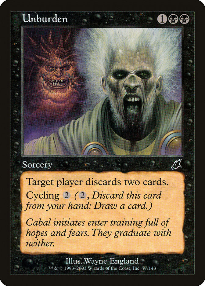 Unburden [Scourge] | Card Merchant Takapuna