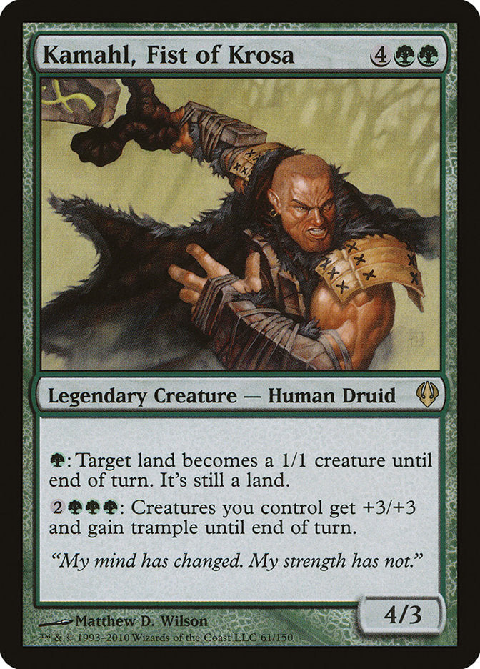 Kamahl, Fist of Krosa [Archenemy] | Card Merchant Takapuna