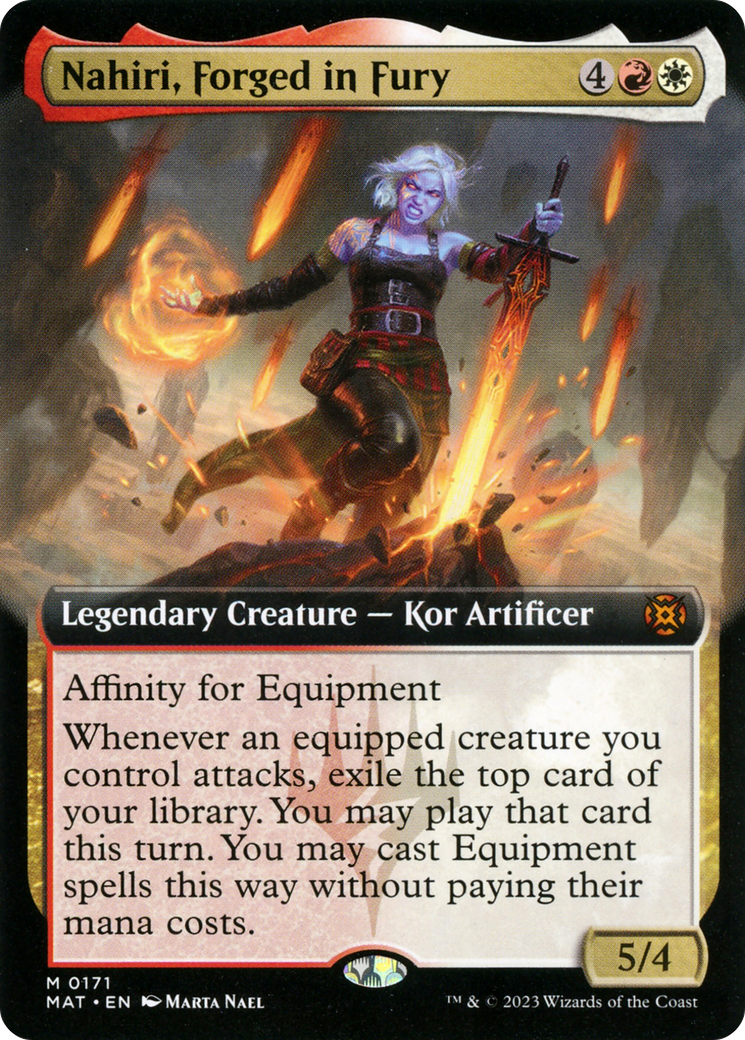 Nahiri, Forged in Fury (Extended Art) [March of the Machine: The Aftermath] | Card Merchant Takapuna