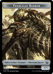 Phyrexian Golem // Phyrexian Horror Double-Sided Token [March of the Machine Commander Tokens] | Card Merchant Takapuna