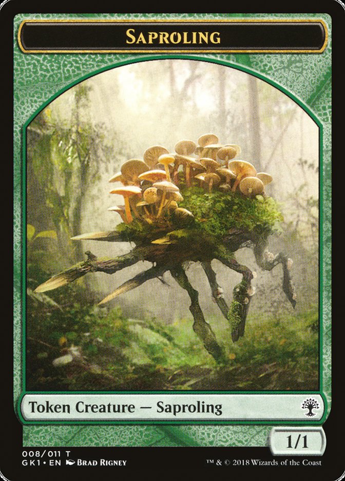 Voja // Saproling Double-Sided Token [Guilds of Ravnica Guild Kit Tokens] | Card Merchant Takapuna