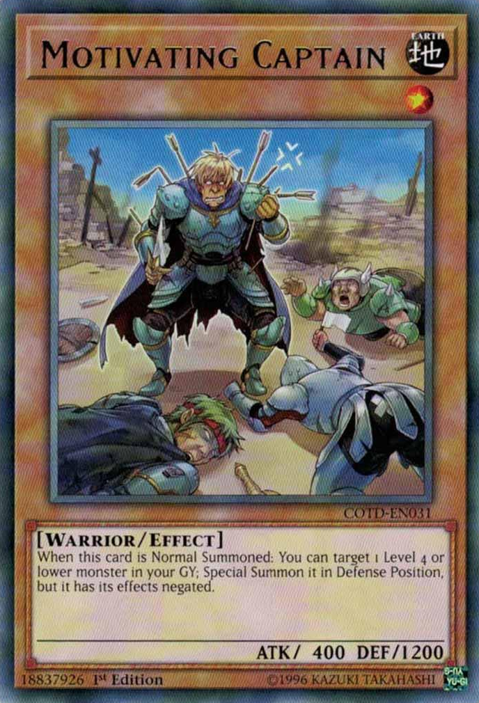 Motivating Captain [COTD-EN031] Rare | Card Merchant Takapuna