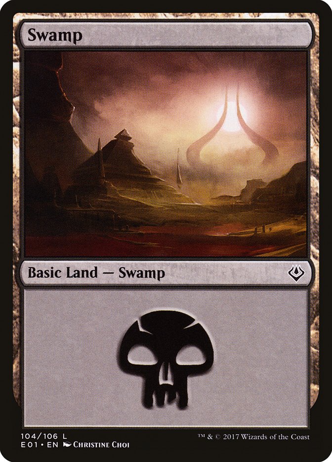 Swamp (104) [Archenemy: Nicol Bolas] | Card Merchant Takapuna