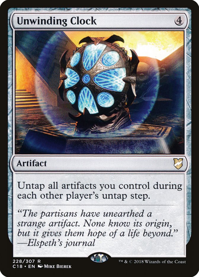 Unwinding Clock [Commander 2018] | Card Merchant Takapuna