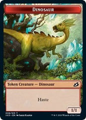 Dinosaur // Human Soldier (003) Double-Sided Token [Ikoria: Lair of Behemoths Tokens] | Card Merchant Takapuna