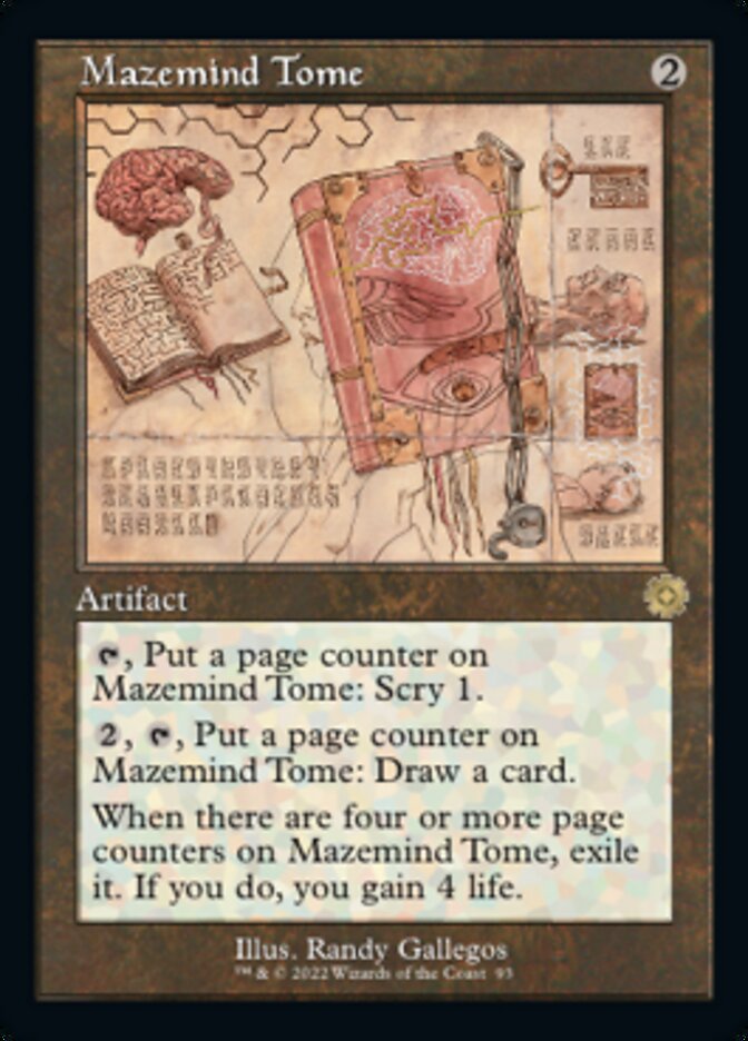 Mazemind Tome (Retro Schematic) [The Brothers' War Retro Artifacts] | Card Merchant Takapuna