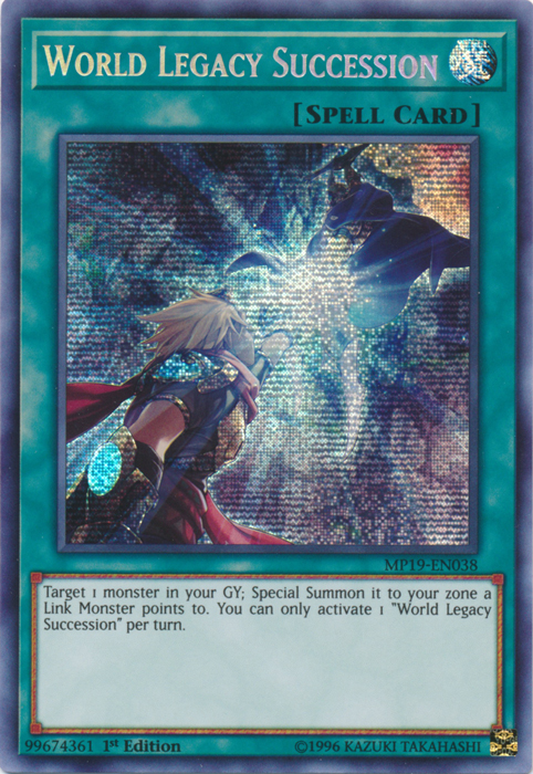 World Legacy Succession [MP19-EN038] Prismatic Secret Rare | Card Merchant Takapuna